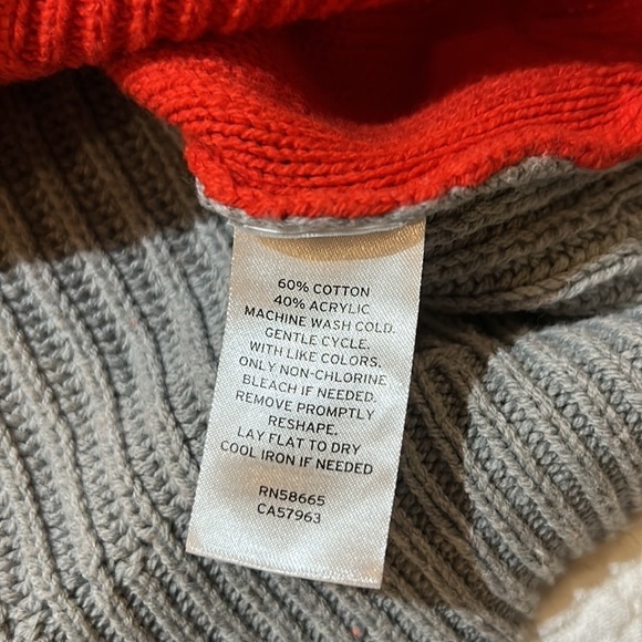 Nordstrom Color Block Crop Sweater. Size L 10/12 - Picture 10 of 10